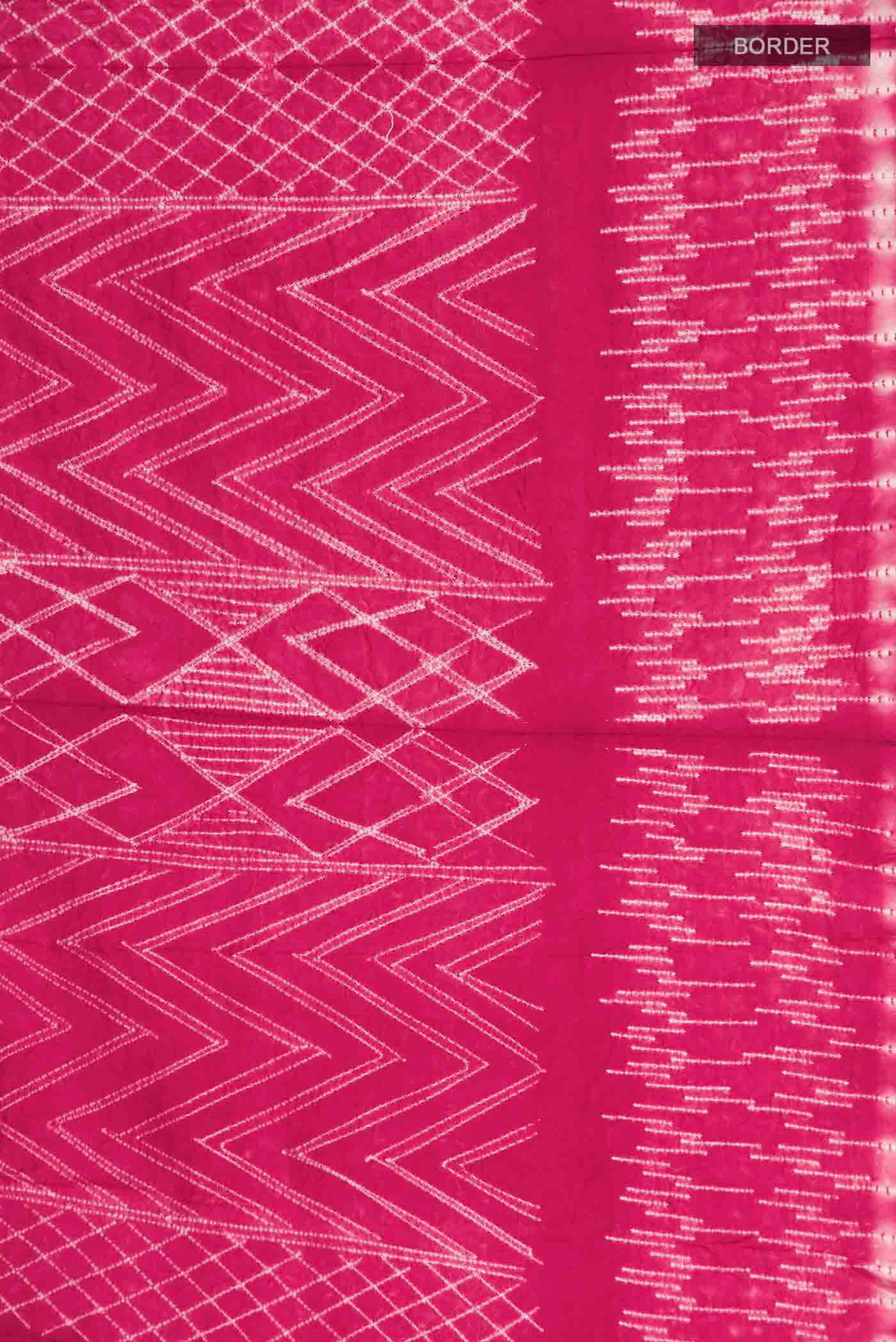 Red Tussar Silk Saree - Image 4