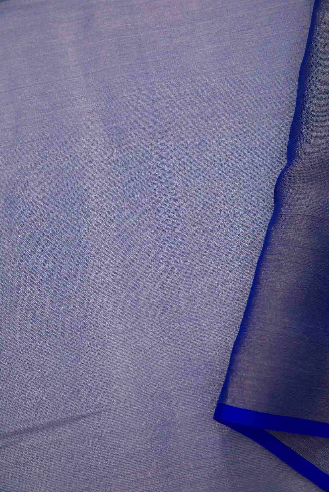 Royal Blue Georgette Dress Material - Image 6