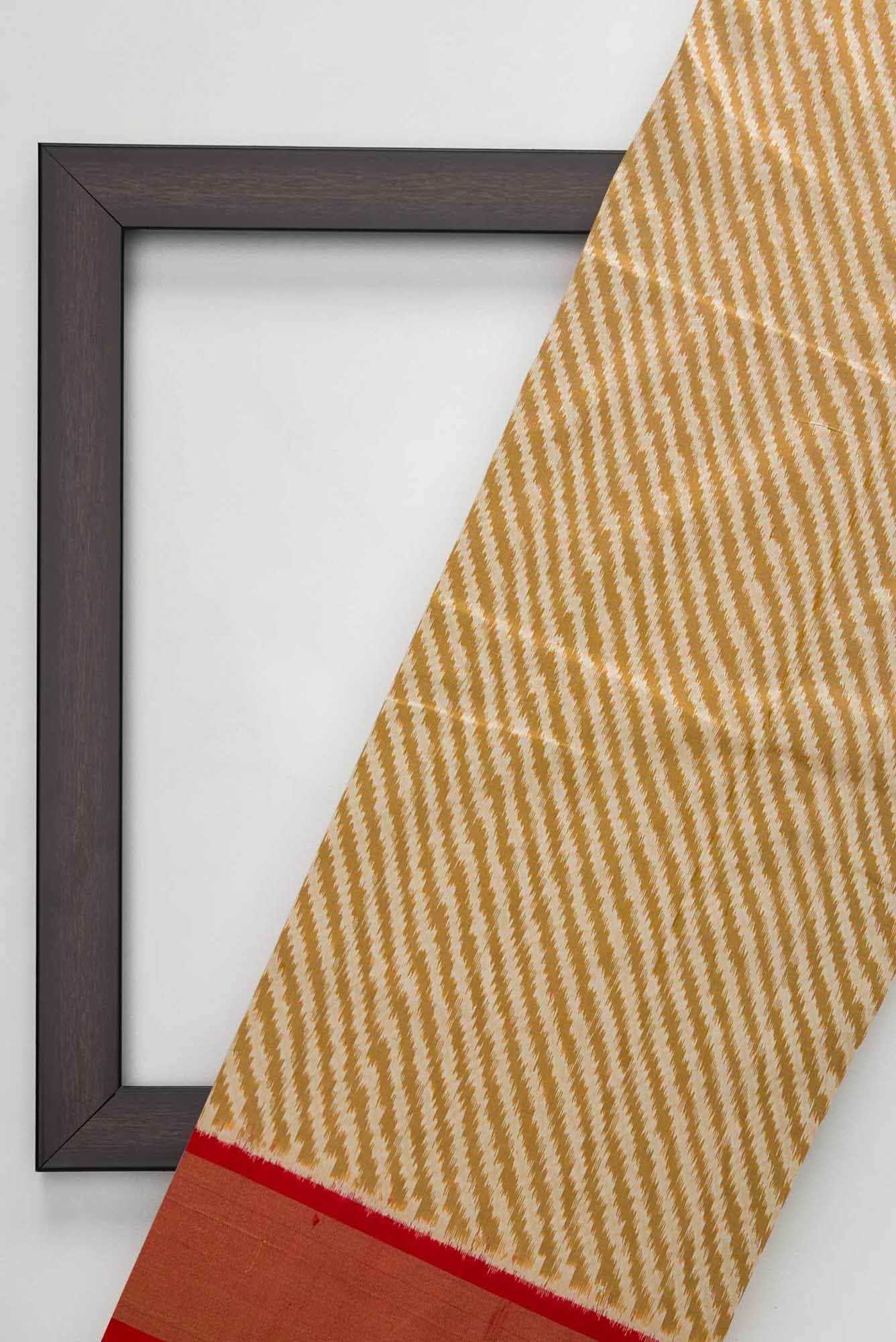 Sandal Double Ikat Dress Material - Image 4