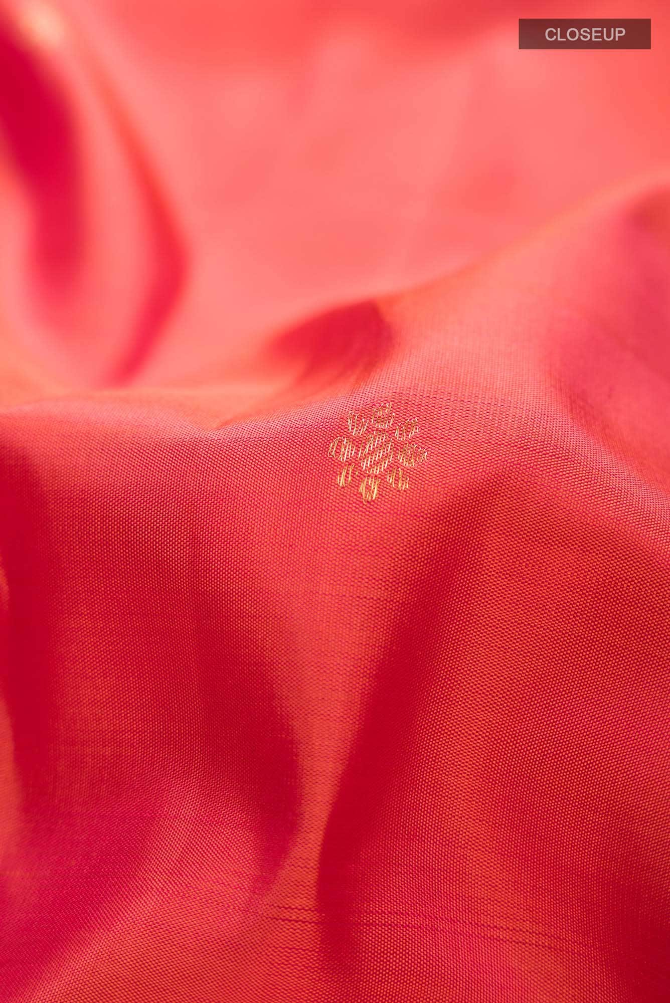 Tarangini-Orange Kanchipuram Silk Saree - Image 3