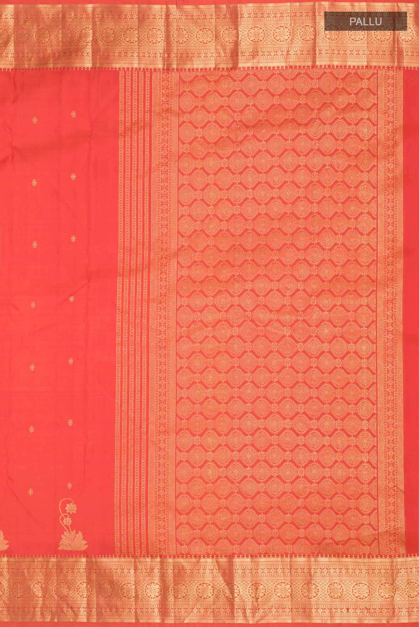 Tarangini-Orange Kanchipuram Silk Saree - Image 5