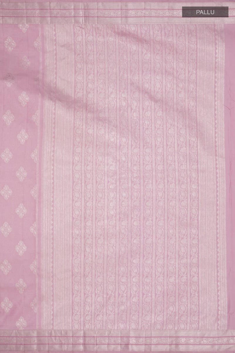 Thamarai-Pastel Pink Kanchipuram Silk Saree - Image 8