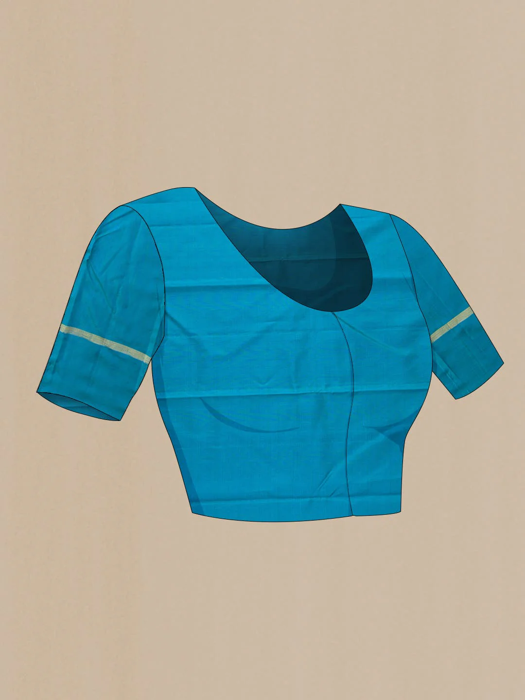 Pure Silk Pure Zari Yellow Dual Tone Kanjivaram Saree - Image 7