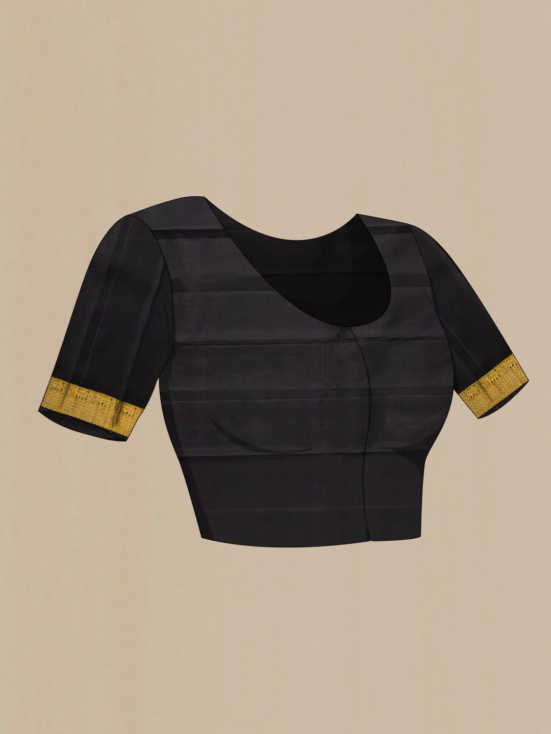 Pure Silk Pure Zari Yellow, Green and Pink Dual Tone Kanchipuram Saree - Image 6