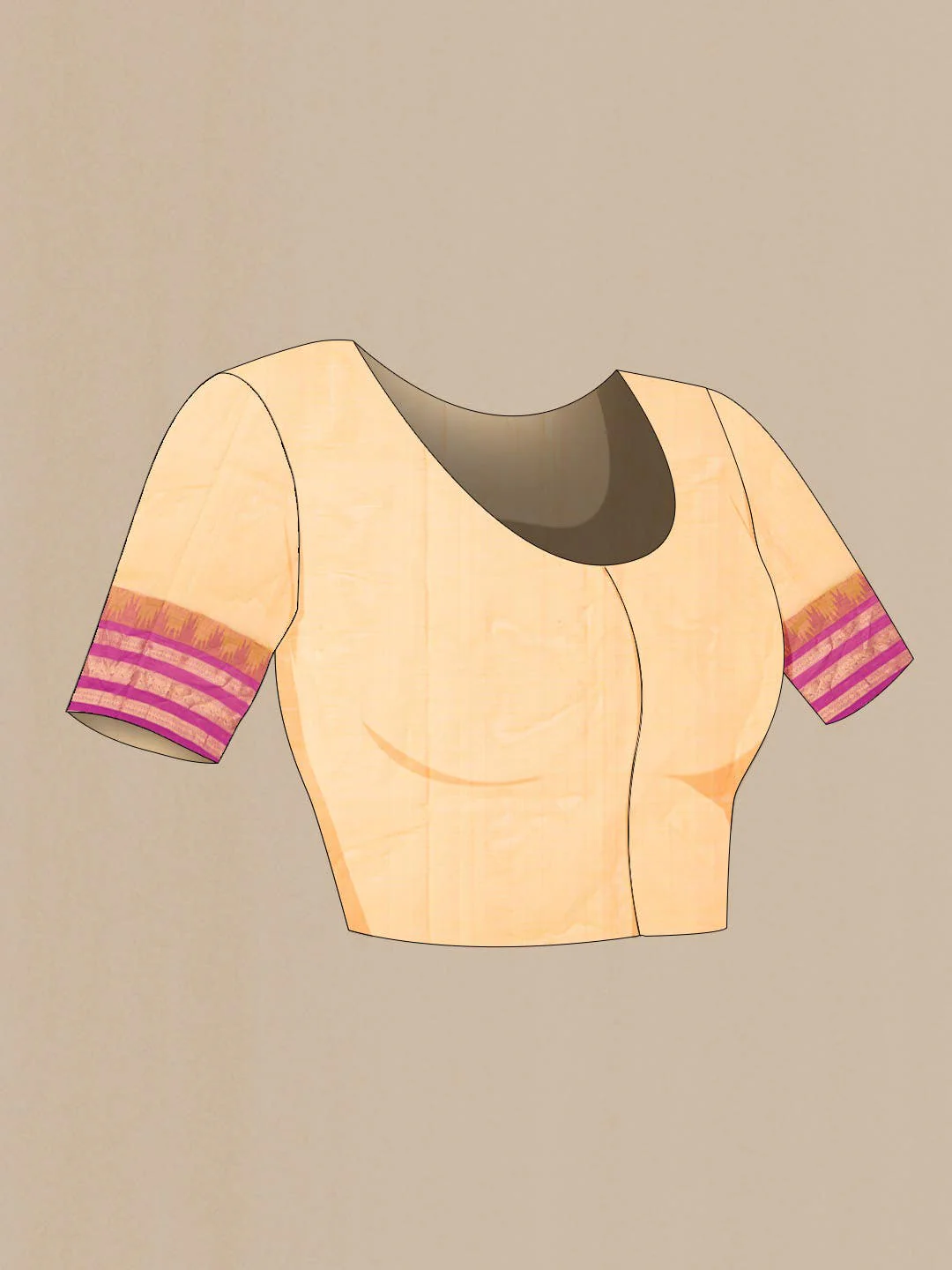 Yellow Silk Cotton Saree - Image 5